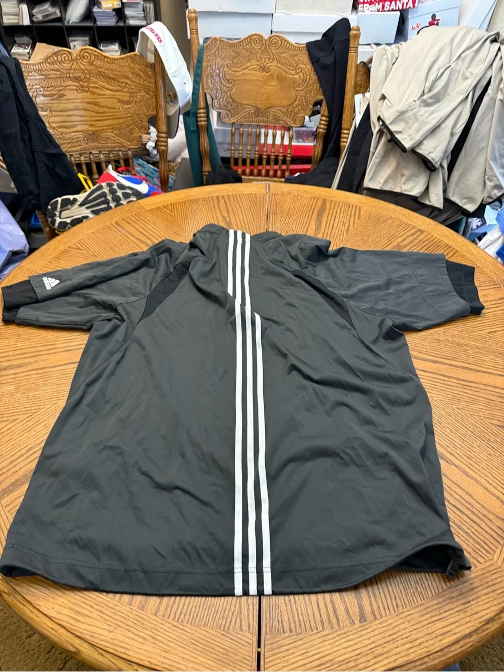Adidas Golf Men’s Black Quarter-Zip Windbreaker Jacket